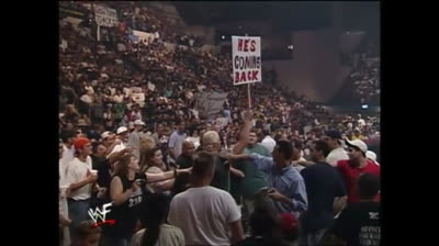 1998.09.05b ✝️ Dustin Runnels preaching during Val Venis vs Vader ✝️ WWF Raw