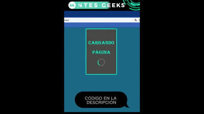 Animación página de carga - HTML y CSS