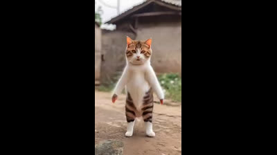 cat dance funny video
