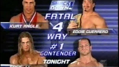 Chris Benoit vs Edge vs Eddie Guerrero vs Kurt Angle