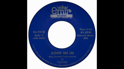 Gonn (1968) - Doin' Me In