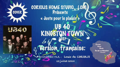 Cover  Kingston Town  UB40 en version française  par Louis de Coriolis