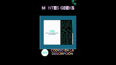 Barra de desplazamiento personalizada | HTML & CSS