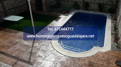 Suelos para Piscinas de Hormigón Impreso en Guadalajara