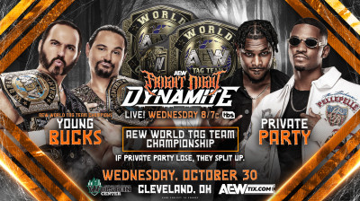 All Elite Wrestling Dynamite Fright Night-Private Party vs Young Bucks