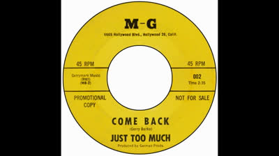 Just Too Much (1966) - Come Back