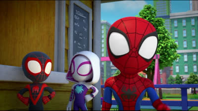 Spidey y sus Sorprendentes Amigos || T01-E22:(¡Congélate! Somos el Equipo Araña/Un Día Pegajoso)