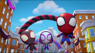 Spidey y sus Sorprendentes Amigos || T01-E25:(Pánico En El Desfile/El Caso del Bandido Robalibros)