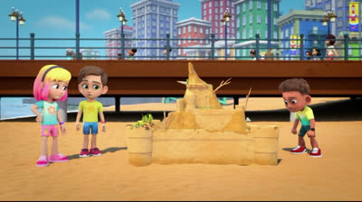 Spidey y sus Sorprendentes Amigos || T02-E02:(¡Fuera Luces!/El Hombre de Arena No Quiere Compartir)