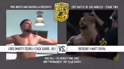 PWG Battle of Los Angeles '17-Marty Scurll & Zack Sabre Jr. vs Ricochet & Matt Sydal