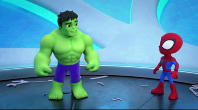 Spidey y sus Sorprendentes Amigos || T02-E09:(Empollando Una Aventura/La Jaqueca de la Guarida)