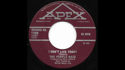 Purple Haze (1968) - I Don't Live Today