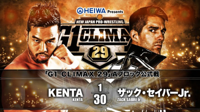 NJPW G1 Climax 29-Zack Sabre Jr vs KENTA