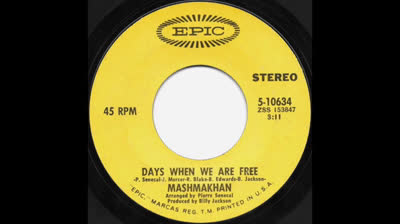 Mashmakhan (1970) - Days When We Are Free
