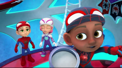 Spidey y sus Sorprendentes Amigos || T02-E26:(Cuartel Arácnico Robado/Arañas En El Espacio)