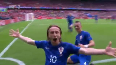 Gol Luke Modrića za pobjedu Hrvatske nad Turskom 1:0 (Euro 2016. u Francuskoj)