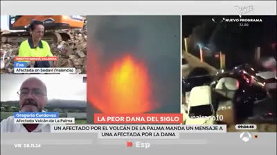Una víctima del volcán de La Palma le dice a una víctima de la DANA que se olvide de recibir ayudas del Gobierno y pide a los españoles que no donen nada a ninguna ONG vinculadas al PSOE.