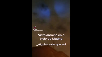España | Visto anoche en el cielo de Madrid.