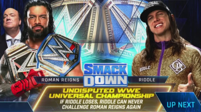 Roman Reigns vs Matt Riddle