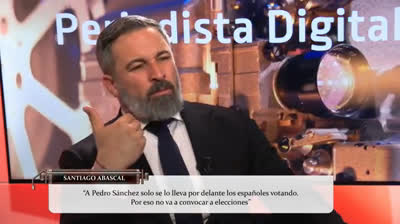 Entrevista completa de Alfonso Rojo a Santiago Abascal: "SÁNCHEZ DEBE ACABAR EN EL BANQUILLO"