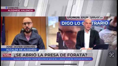 Programado y ejecutado. El alcalde de Algemesí confirma que Teresa Ribera liberó millones de litros de agua del pantano de Forata sin avisar: