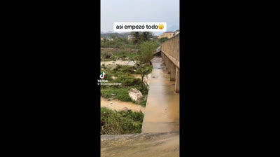 sí empezó todo...Fue un Tsunami, no fue el cambio climático, no fue la lluvia por la DANA, fue una ola al abrir la compuerta sin avisar.