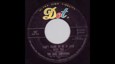 Soul Survivors (1965) - Can't Stand To Be In Love With You