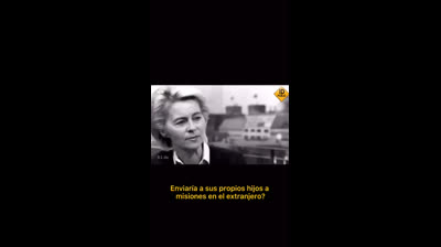 Von der Leyen exige a los europeos que nos prepararemos para la guerra.  Cobra 30.000€ al mes. Tiene 7 hijos. Ninguno irá a la guerra.
