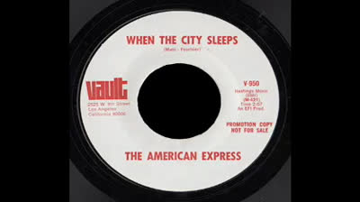 American Express (1969) - When The City Sleeps