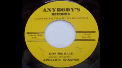 Apollo's Apaches (1966) - Cry Me A Lie